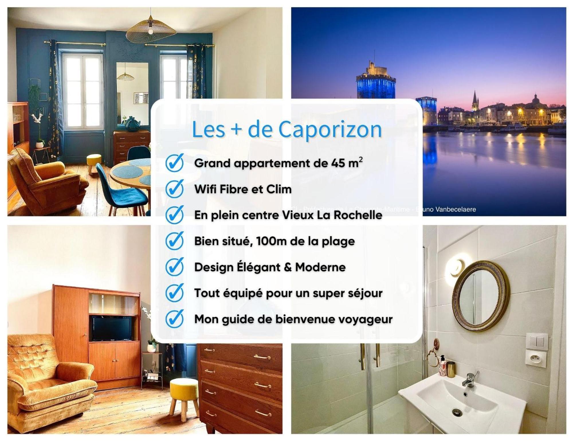 Caporizon-Le Perot-T2 Au Coeur Du Vieux Port 100M Plage La Rochelle  Exteriör bild